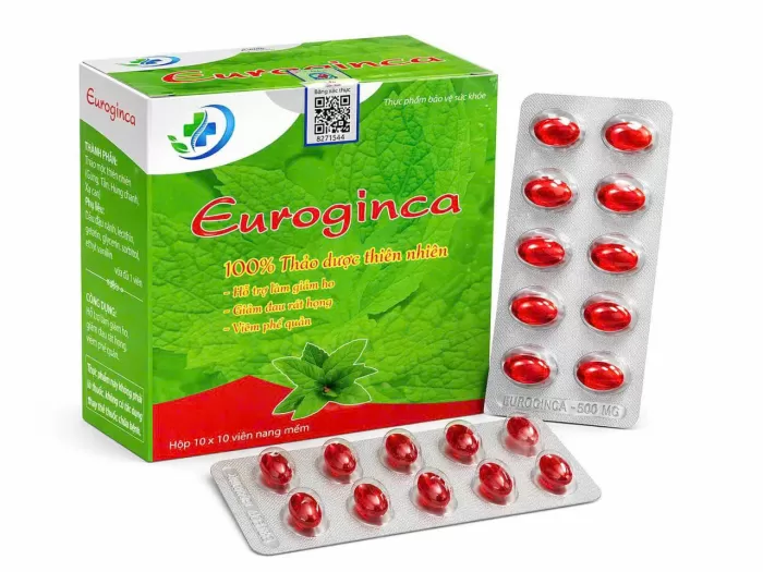 Viên Ho Euroginca Đỏ Hộp 100 Viên